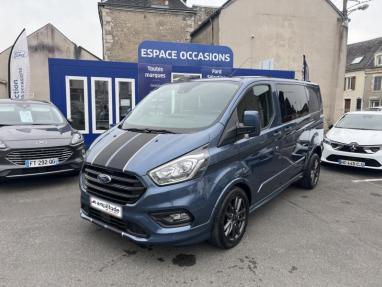 Voir le détail de l'offre de cette FORD Transit Custom Fg 320 L1H1 2.0 EcoBlue 170 S&S Cabine Approfondie Sport BVA6 de 2023 en vente à partir de 424.18 €  / mois