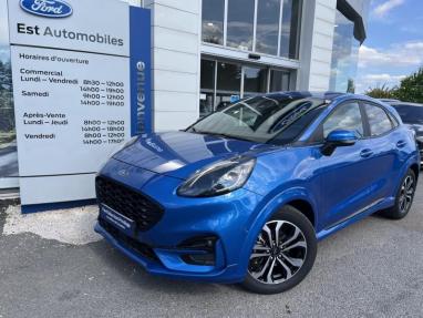 Voir le détail de l'offre de cette FORD Puma 1.0 Flexifuel 125ch S&S mHEV ST-Line de 2023 en vente à partir de 222.38 € / mois