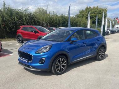 Voir le détail de l'offre de cette FORD Puma 1.0 Flexifuel 125ch S&S mHEV Titanium de 2023 en vente à partir de 228.31 €  / mois