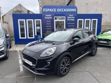 Voir le détail de l'offre de cette FORD Puma 1.0 EcoBoost 125ch mHEV Titanium 6cv de 2021 en vente à partir de 178.55 €  / mois